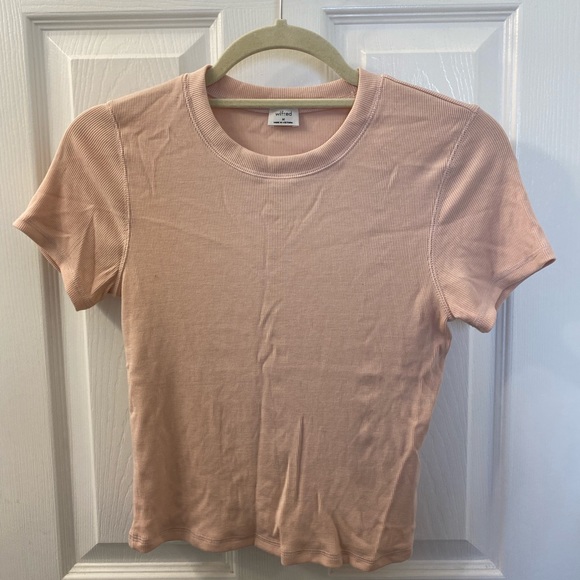 Wilfred Ribbed Cropped T-Shirt